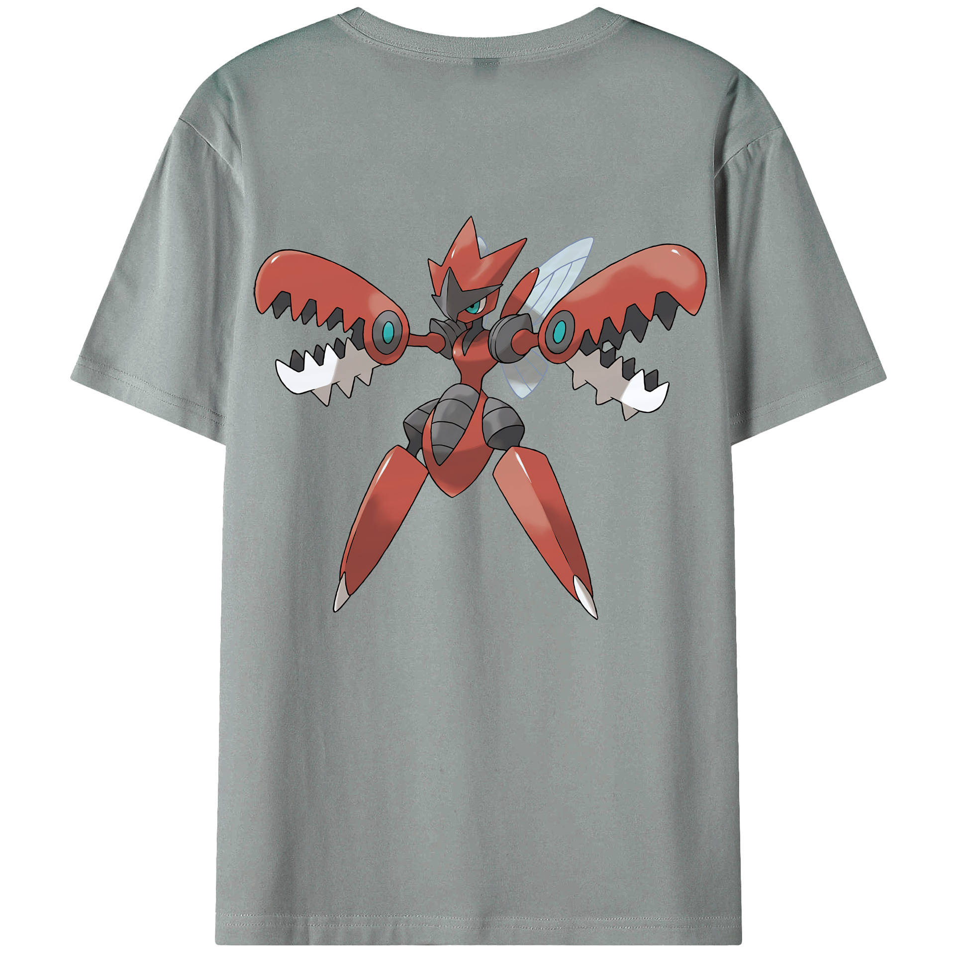 （画像用） ポケットモンスター Pokémon 綿100％ メンズ半袖Tシャツ（バックプリント） 通気性